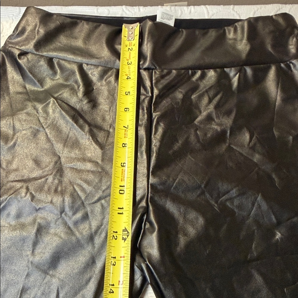 Cupshe Black Faux Leather Pants XL NWT - Picture 7 of 9